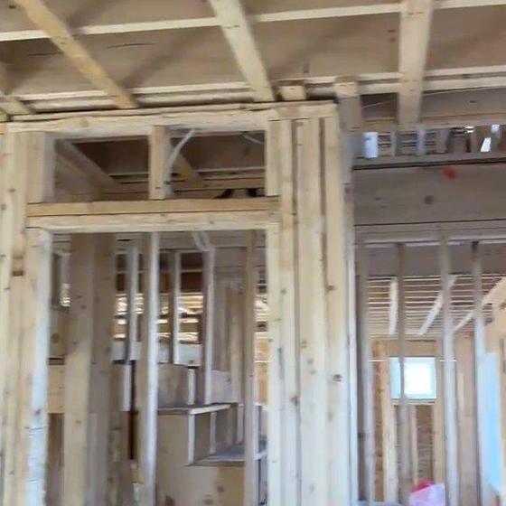 Framed interior walls and openings